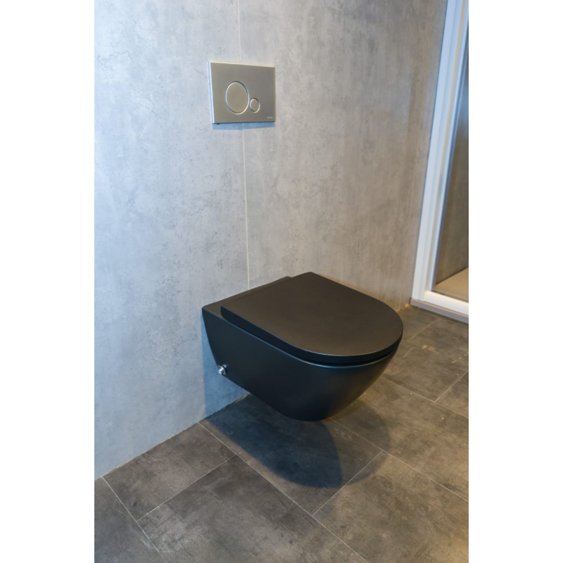Duravit D-Neo Wall Mounted Toilet Comfort Black