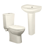 Duravit sanitary ware toilet set with 60 cm basin and Emilia column
