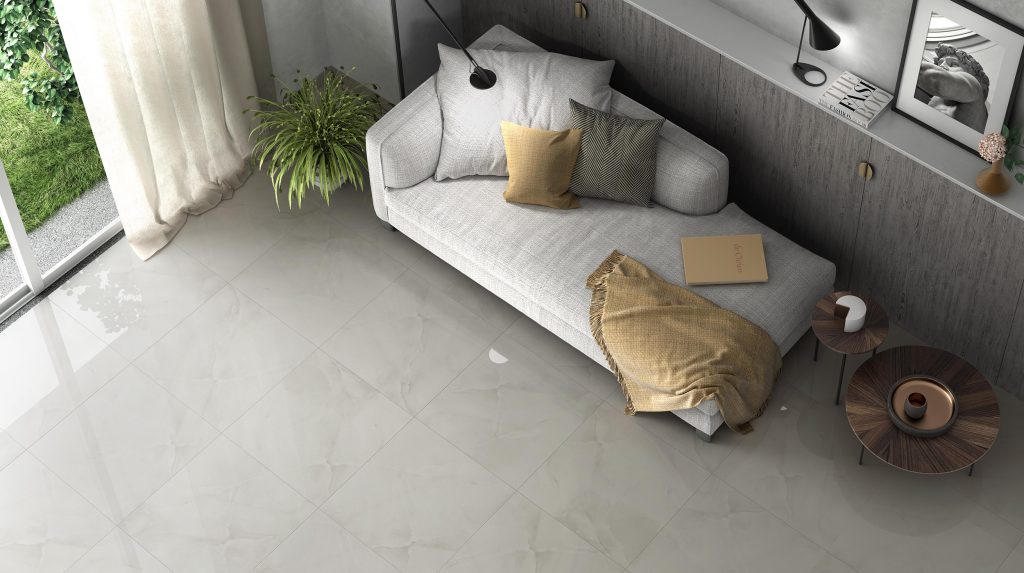 سيراميك كليوباترا فانسى وايت لامع 59.5*59.5 سم قطع ليزر