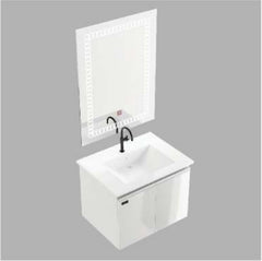 Beroia Furniture Unit with Washbasin 60×46 Cm WHITE