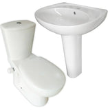 طقم صحى ديورافيت اكو حوض 60 سم بالعامود مع الدش والسيديلى 