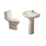 Duravit Duraplus sanitary ware toilet set with 60 cm basin and column