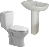 Duravit Duraplus sanitary ware toilet set with 60 cm basin and column