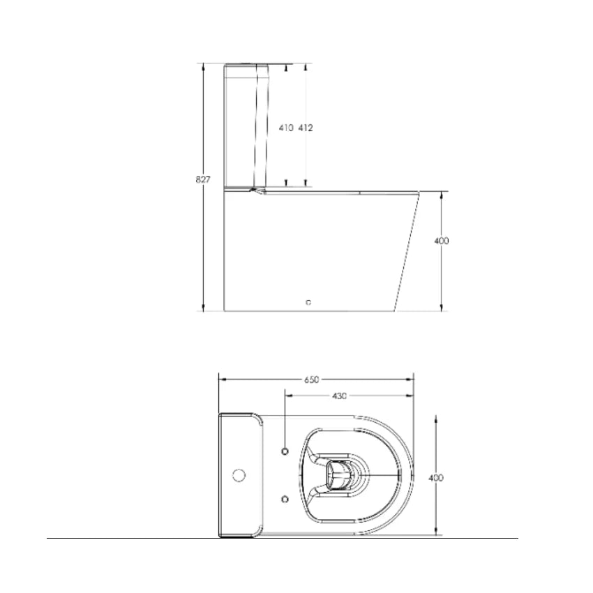 Sanipure Titan Close Coupled Toilet with Seat Cover