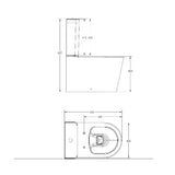 Sanipure Titan Close Coupled Toilet with Seat Cover